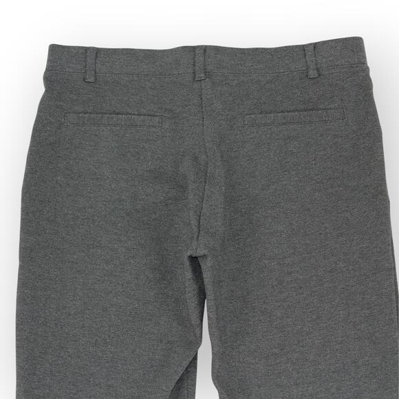 Medium Quince Ultra-Stretch Ponte StraightLeg Pant Legging FauxPockets Charcoal - Picture 7 of 10